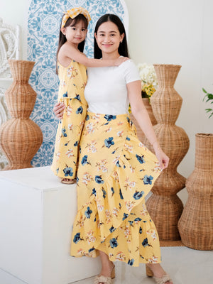 Amparo Linen Wrap Skirt
