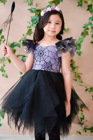 Keira Tutu Dress | Black & Purple