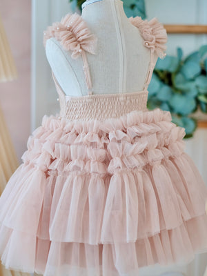 Emmanuelle Mini Tutu Dress | Champagne