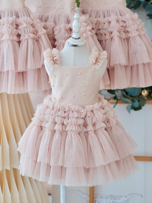 Emmanuelle Mini Tutu Dress | Champagne