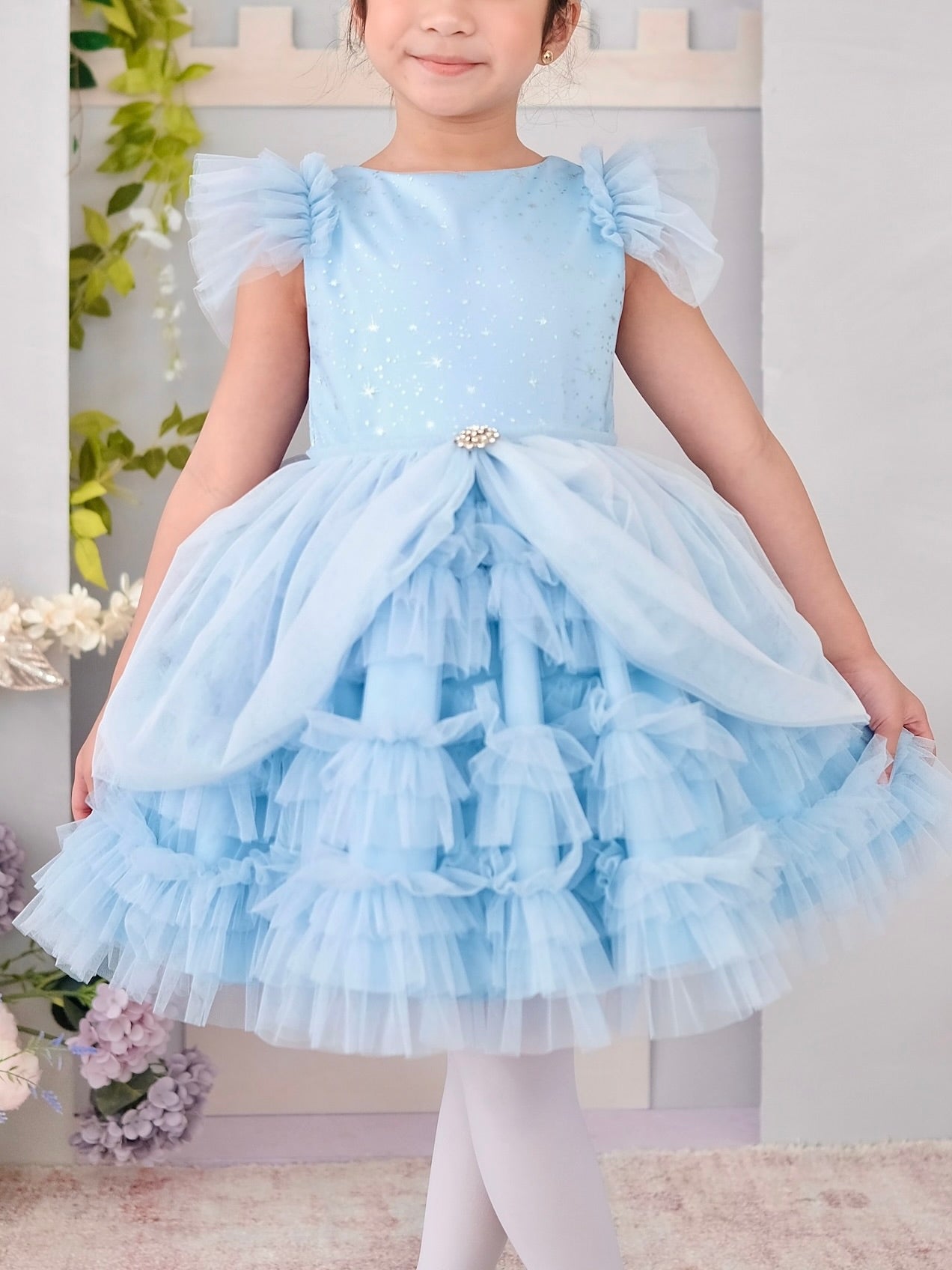 Charlotte Tutu Dress + Tie-on Princess Bustle