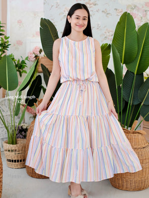 Minka Tiered Skirt | Yellow | Women