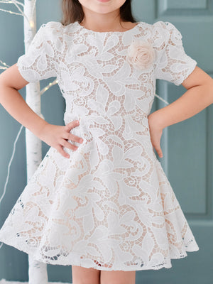 Sloane Dress | Set with Floral Brooch