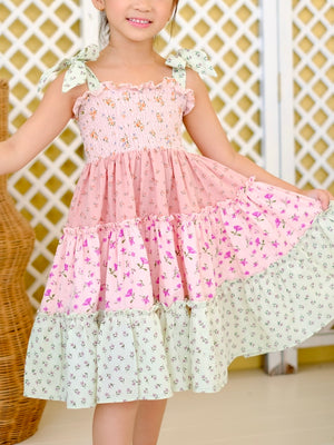 Kira Dress in Mixed Florals