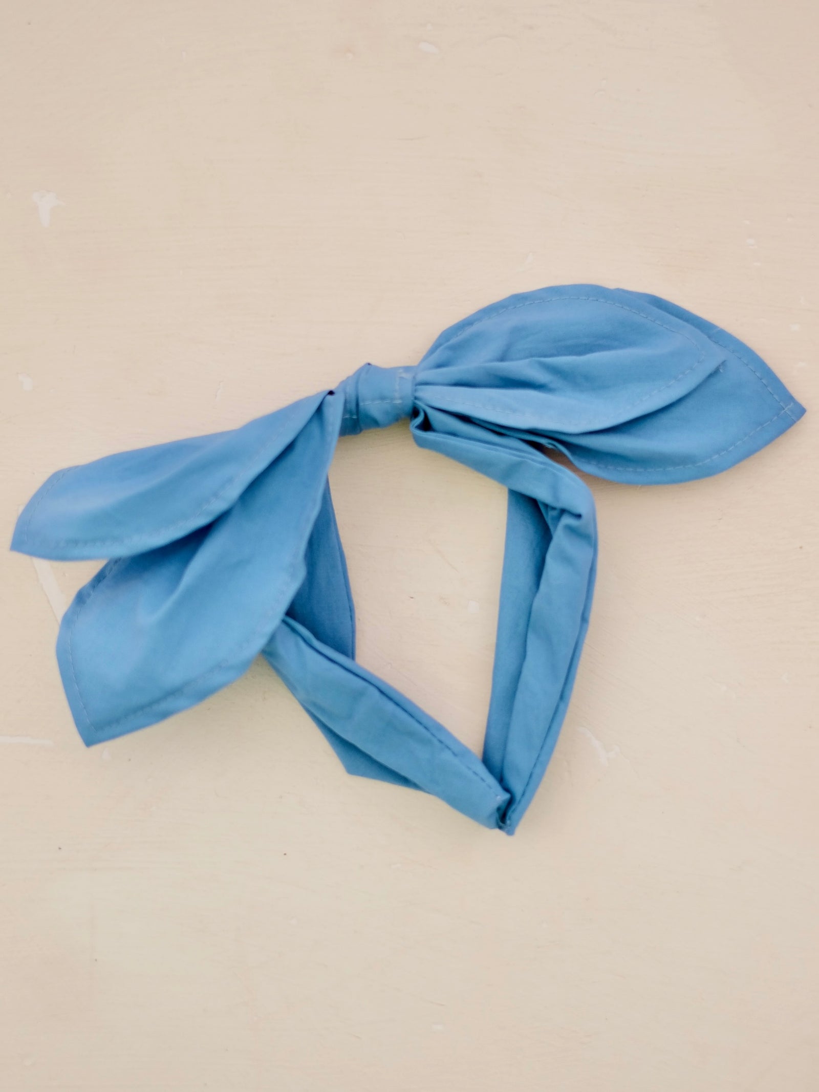Double Bow Headband in Cornflower