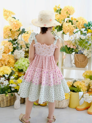 Kira Dress in Mixed Florals