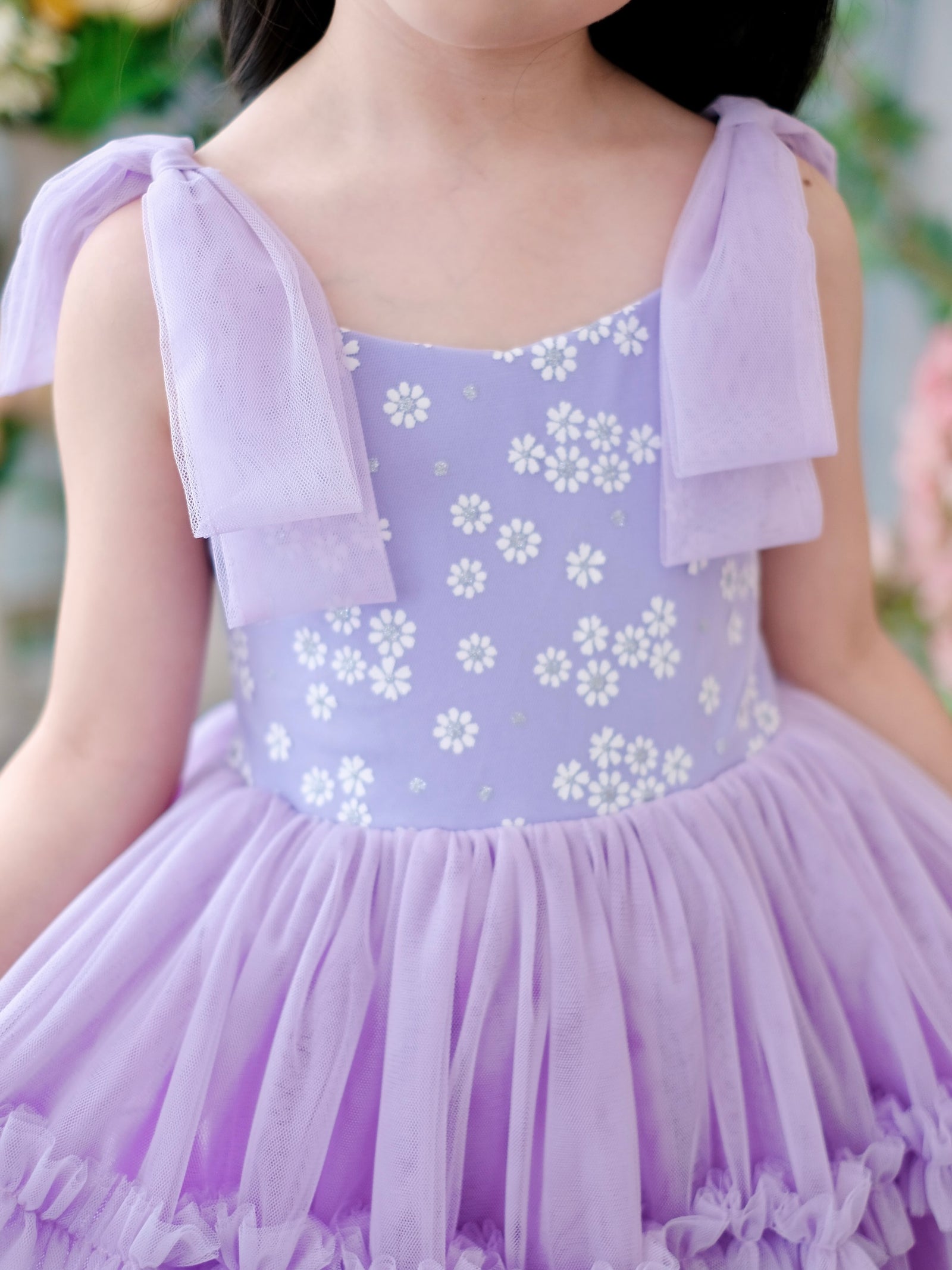Imogen Long Tutu Dress  | Purple
