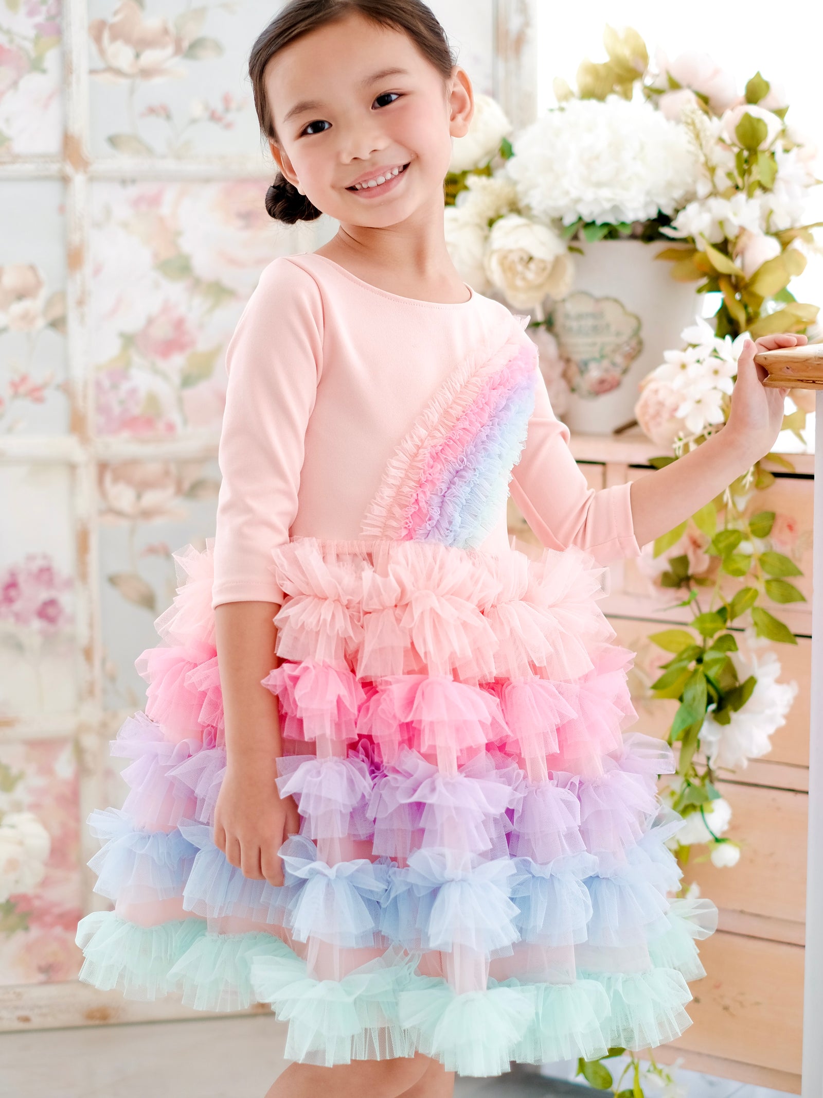 Milana Tutu Dress | Rainbow in Size 2