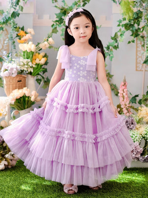 Imogen Long Tutu Dress  | Purple