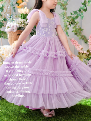Imogen Long Tutu Dress  | Purple