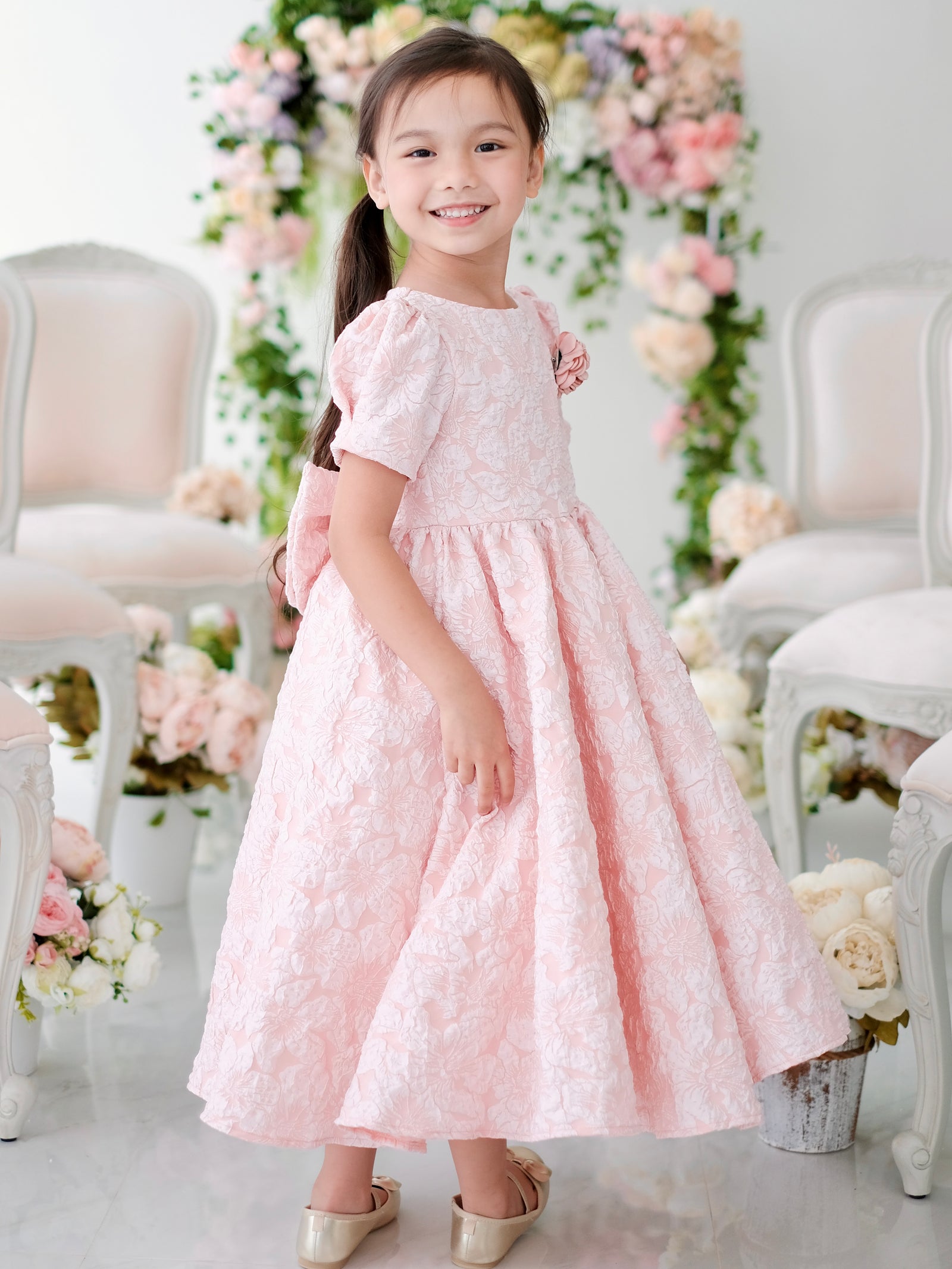 Blair Jacquard Midi | Blush