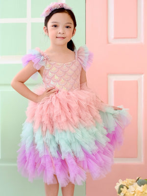 Laurette Mermaid Dress | Pink