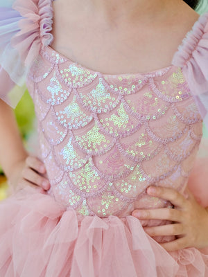 Laurette Mermaid Dress | Pink
