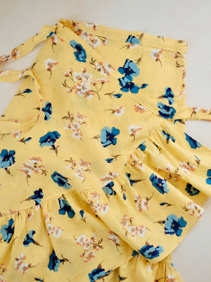 Amparo Linen Wrap Skirt