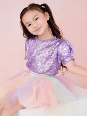 Blair Sparkly Top | Purple