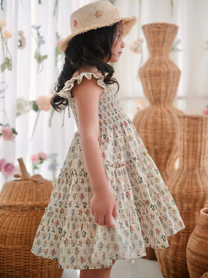 Amina Dress | Floral Mosaic