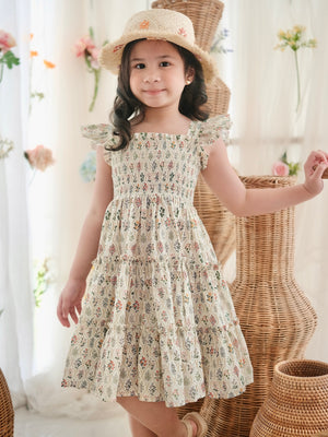 Amina Dress | Floral Mosaic