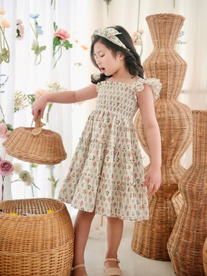 Amina Dress | Floral Mosaic
