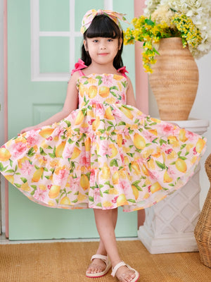 Eden Mini Dress | Lemon Print
