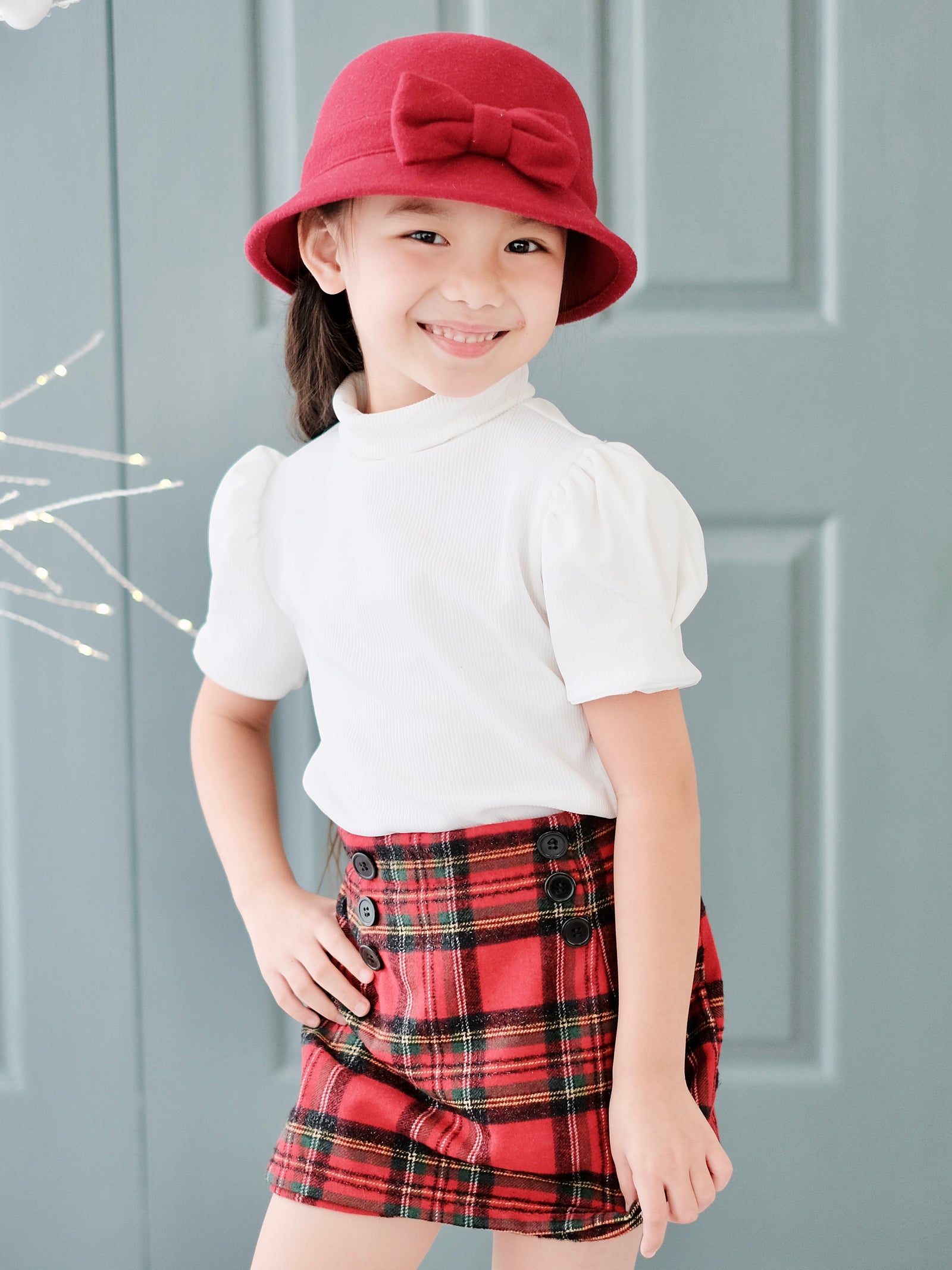 Blair Close Neck Top in White | Pre-order