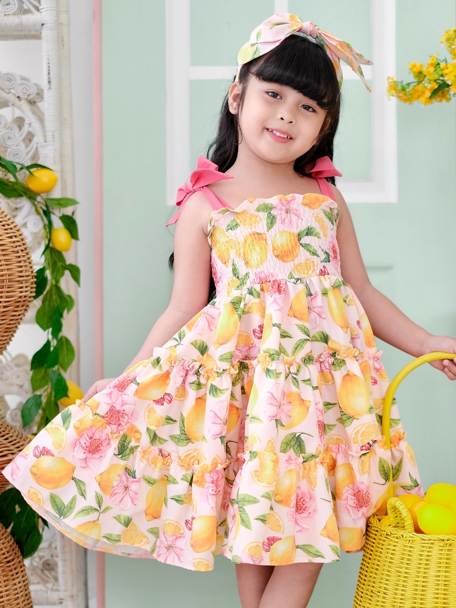 Eden Mini Dress | Lemon Print