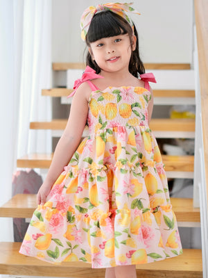 Eden Mini Dress | Lemon Print