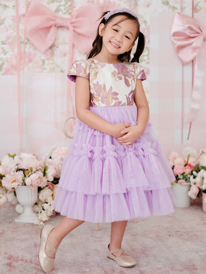 Iveline Midi Tutu Dress | Purple