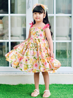 Eden Mini Dress | Lemon Print