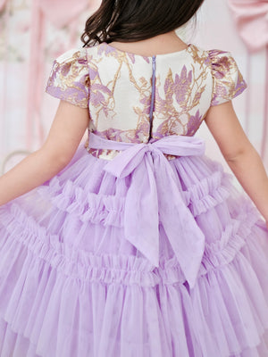 Iveline Midi Tutu Dress | Purple