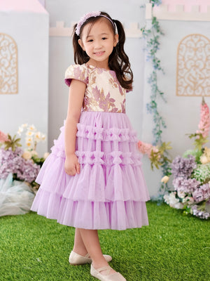 Iveline Midi Tutu Dress | Purple