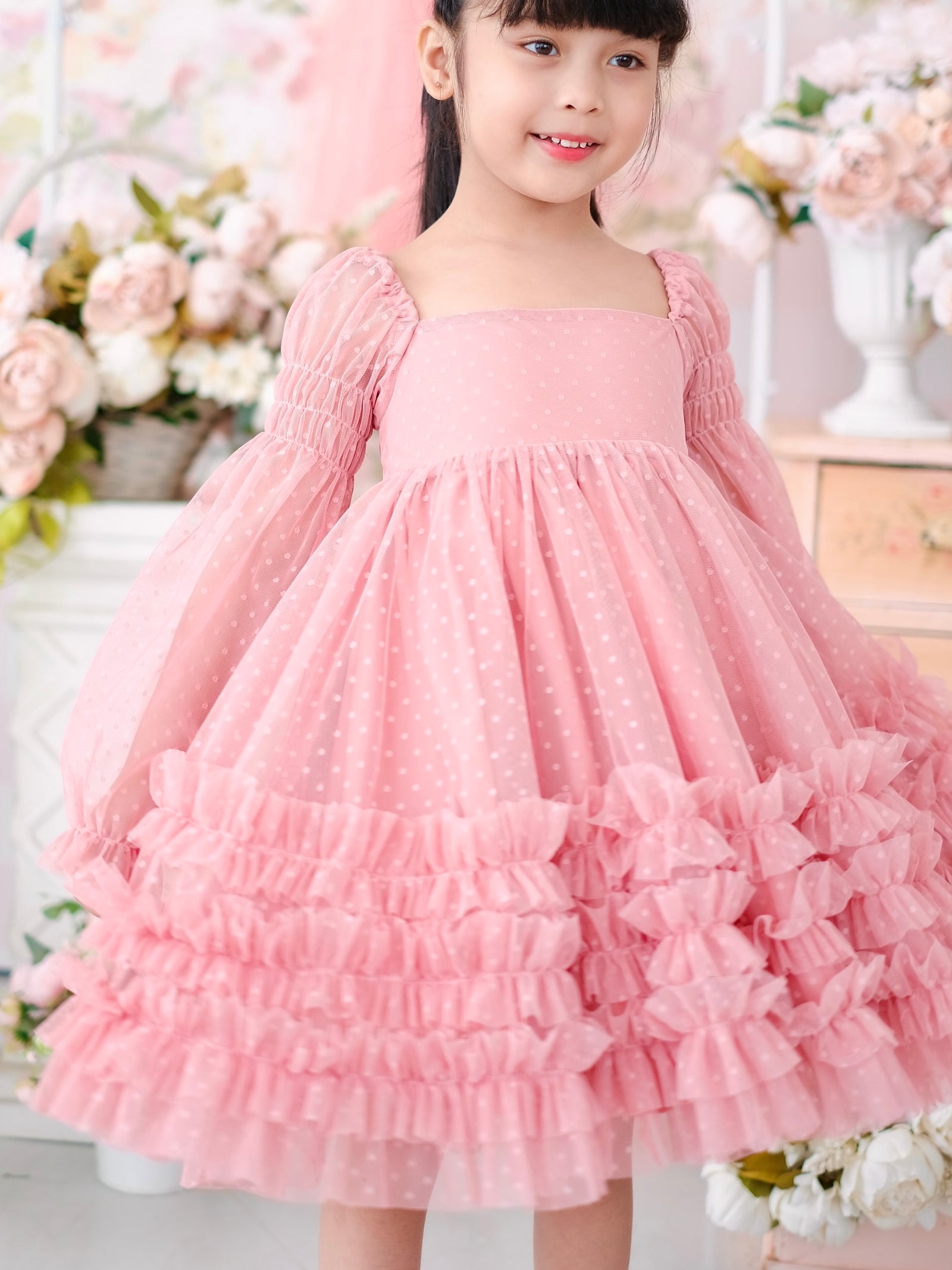 Paisley Doll Dress in Rose