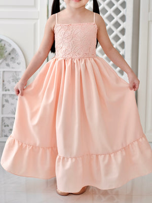 Amelia Dress in Peach Fuzz