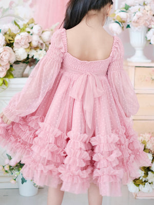 Paisley Doll Dress in Rose