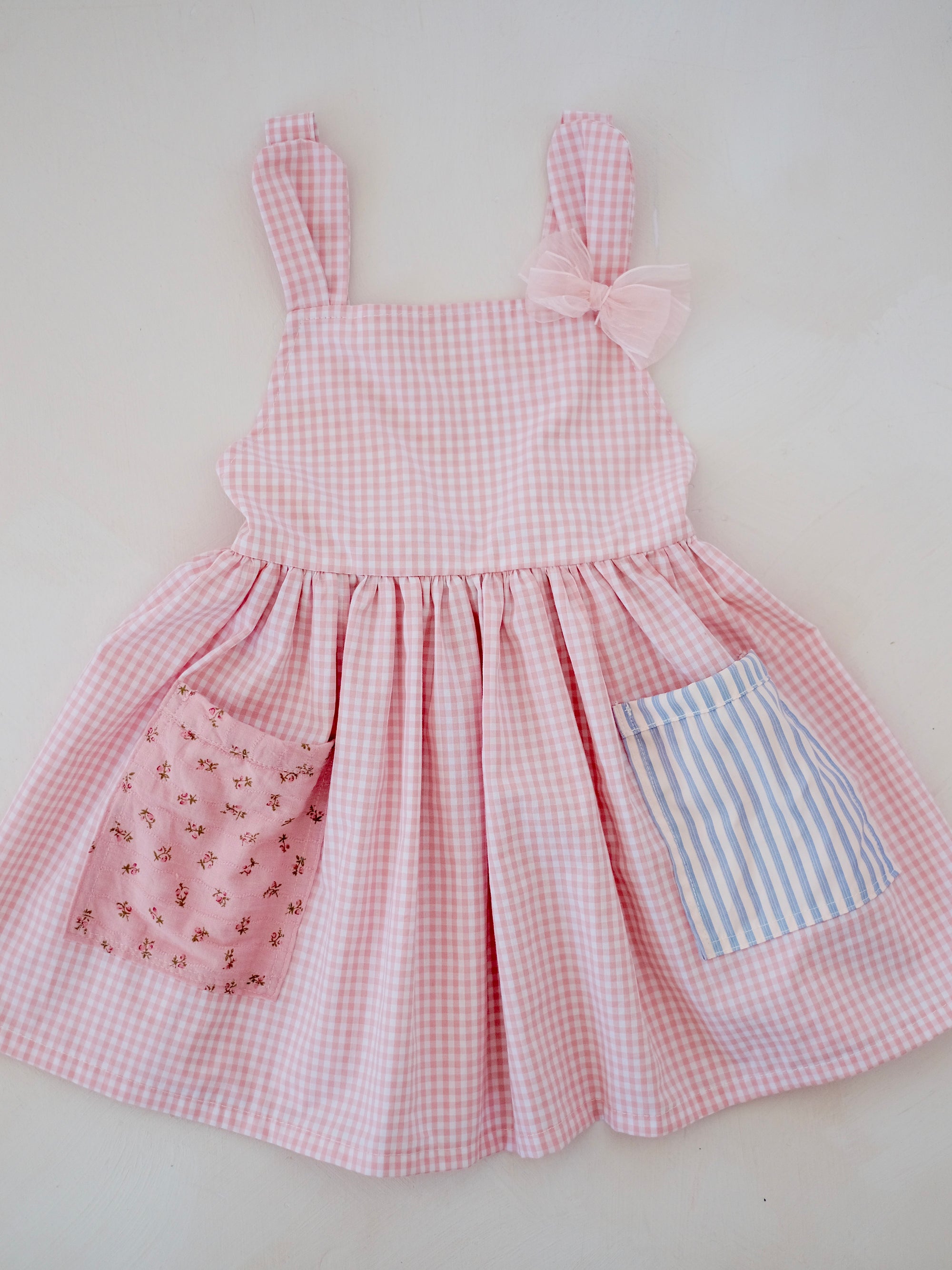 Bunny Jumper Dress | Gingham | Tiny