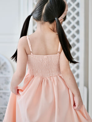 Amelia Dress in Peach Fuzz
