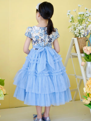 Iveline Midi Tutu Dress | Blue | Pre-order