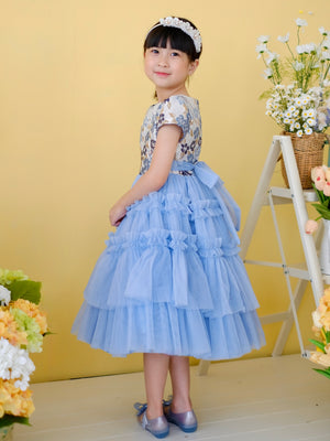 Iveline Midi Tutu Dress | Blue | Pre-order