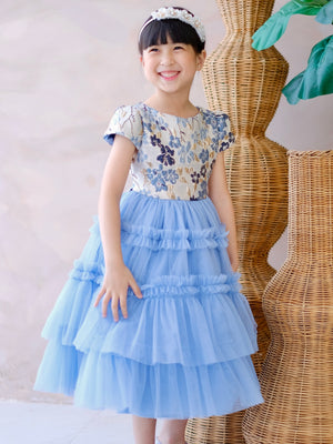 Iveline Midi Tutu Dress | Blue | Pre-order