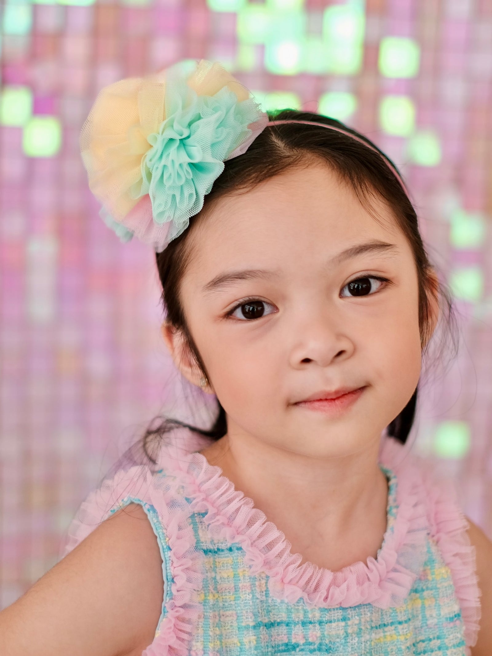 Pom Headband | Yellow, Mint, and Pink