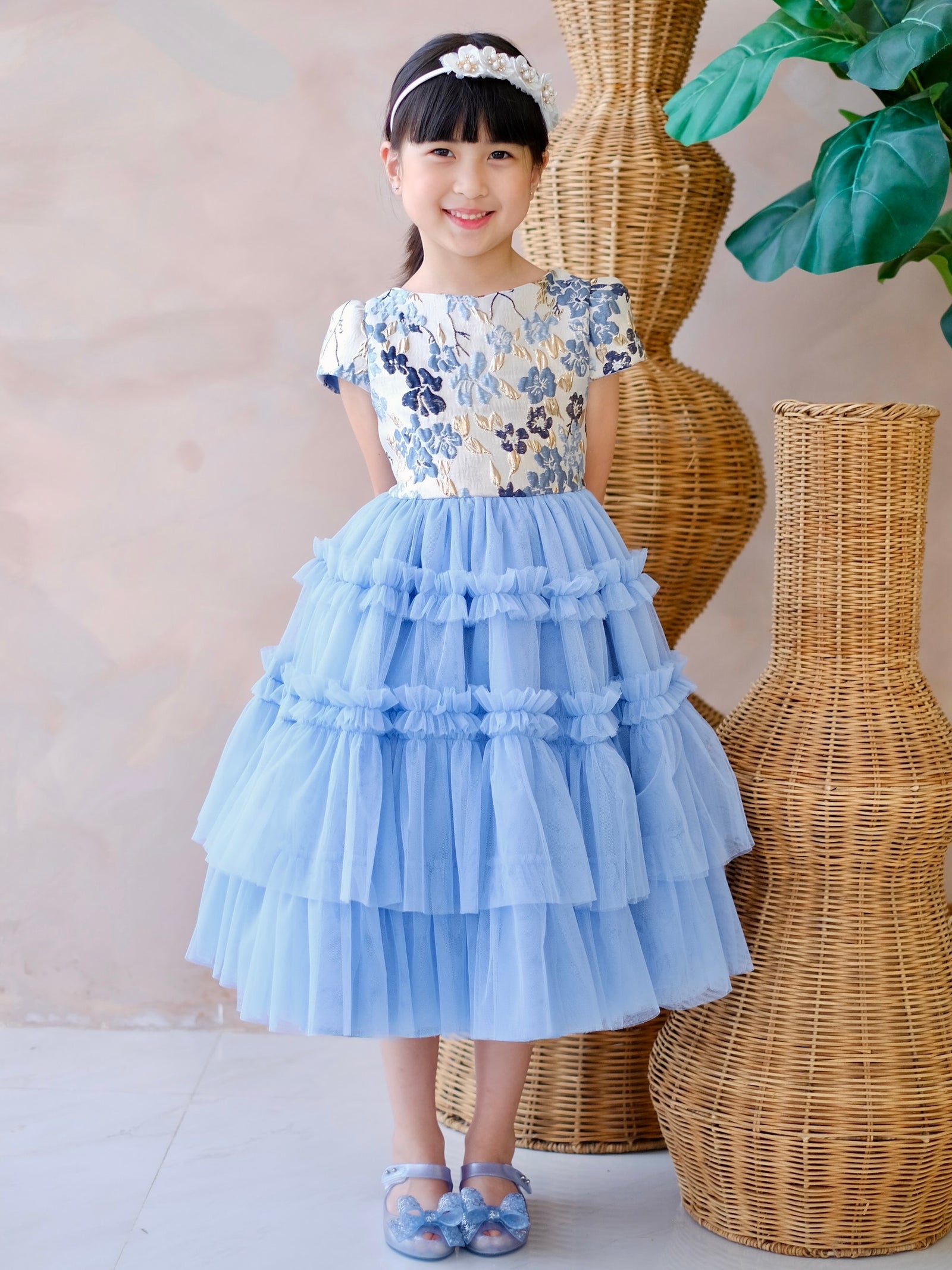 Iveline Midi Tutu Dress | Blue | Pre-order