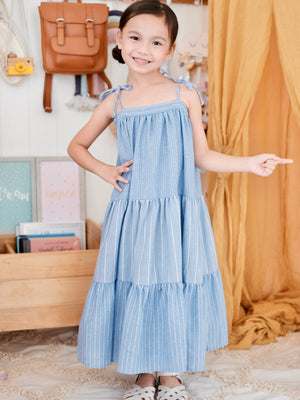 Siegy Dress in Chambray | Set with Sash