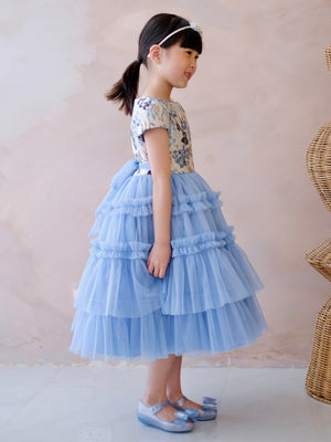 Iveline Midi Tutu Dress | Blue | Pre-order