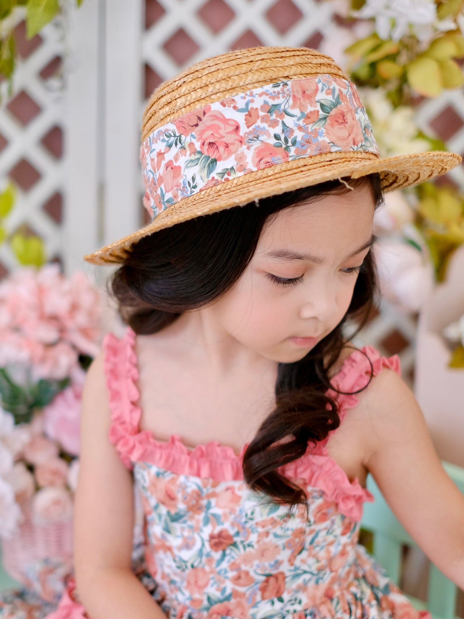 2-Tone Floral Headwrap