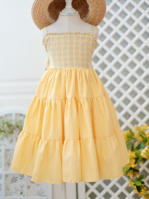 Fernanda Mini Dress | Yellow Check