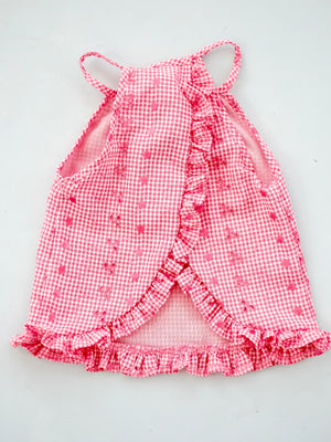 Raya Top in Pink Broderie