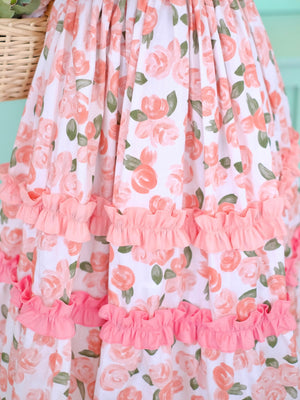 Ingrid Peach Ombre Dress