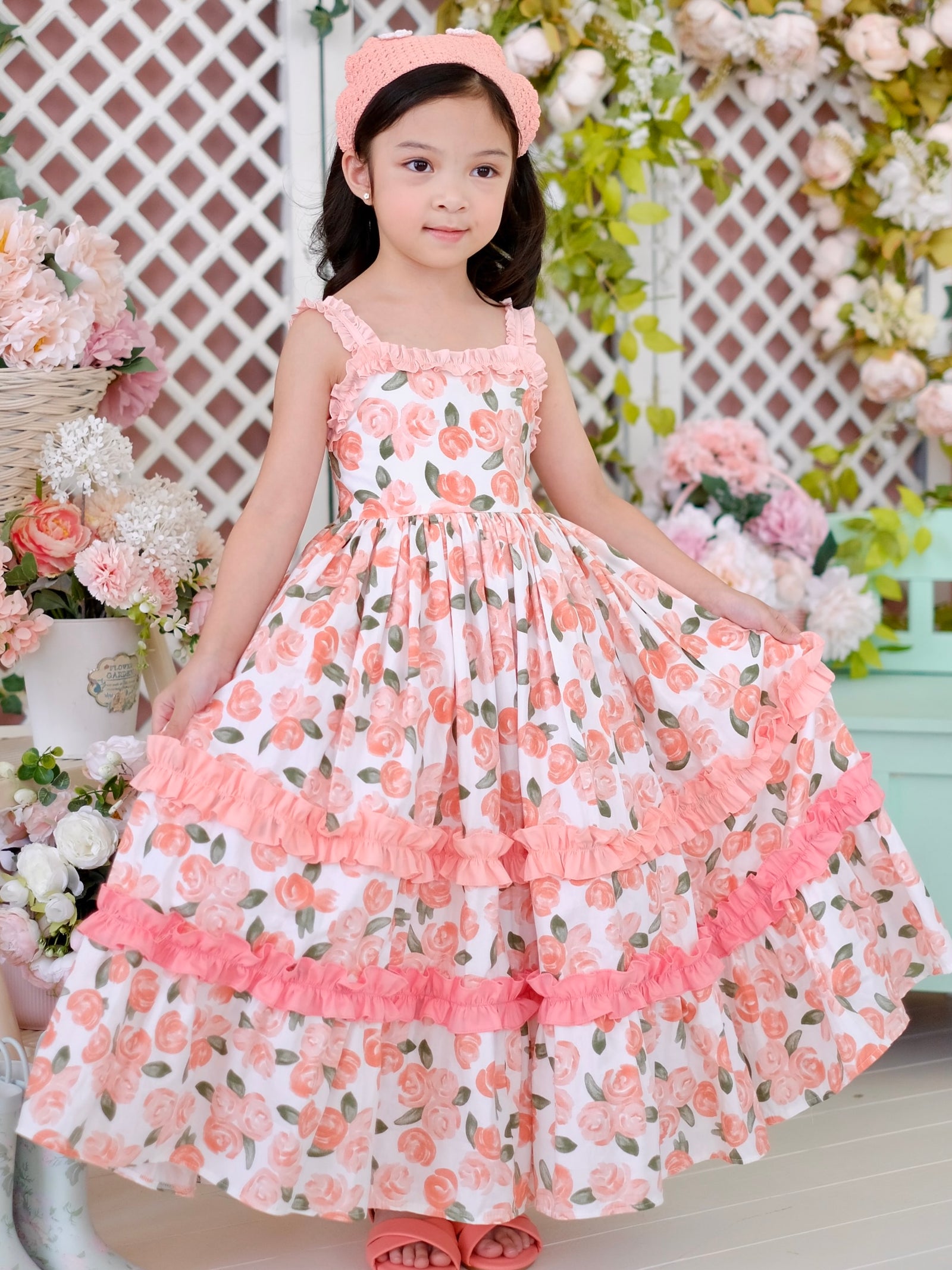 Ingrid Peach Ombre Dress