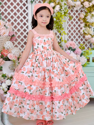 Ingrid Peach Ombre Dress