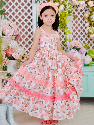 Ingrid Peach Ombre Dress