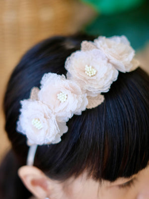 Café au Lait Floral Headband